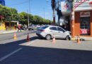Dois carros se envolvem em acidente de trânsito no Centro de Itaperuna
