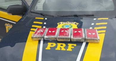 PRF apreende drogas após fuga de condutor na BR-356, em Itaperuna