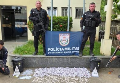 PM apreende mais de 1,3 mil pinos de cocaína em Bom Jesus do Itabapoana