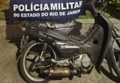 Moto com indícios de adulteração é apreendida com adolescente em Itaocara