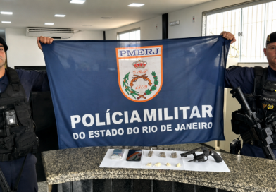 Polícia Militar apreende arma e drogas em Retiro do Muriaé