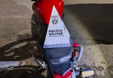 PM apreende moto que teria sido utilizada em crimes na região
