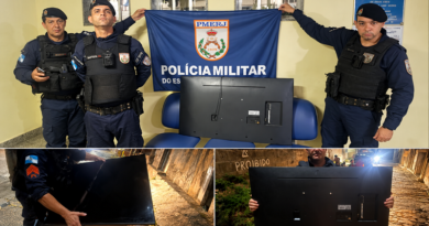 Homem furta TV, tenta vender em boca de fumo e acaba preso em Bom Jesus do Itabapoana